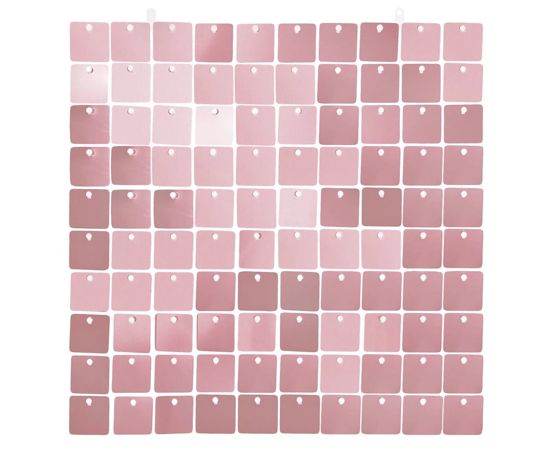 Decorative pink panel, transparent background, 30x30 cm / 100 squares
